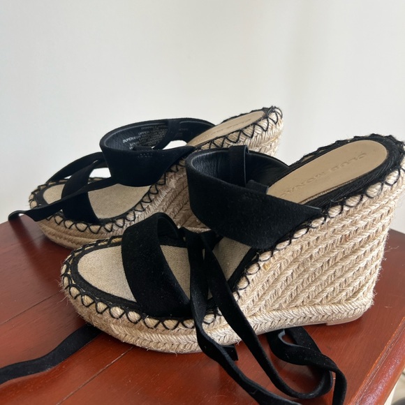 NWOT Club Monaco Leather Wedges - Picture 2 of 6